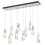 Luma Linear Multi Light Pendant - Vintage Platinum / Crystal