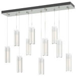 Exos Linear Multi Light Pendant - Vintage Platinum / Opal