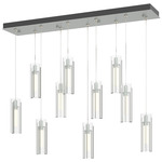 Exos Linear Multi Light Pendant - Vintage Platinum / Clear