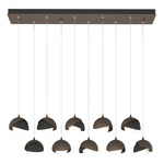 Brooklyn Linear Multi Light Pendant - Bronze / Black