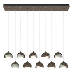 Brooklyn Linear Multi Light Pendant - Bronze / Sterling