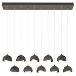 Brooklyn Linear Multi Light Pendant - Dark Smoke / Oil Rubbed Bronze