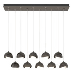 Brooklyn Linear Multi Light Pendant - Dark Smoke / Oil Rubbed Bronze