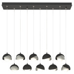 Brooklyn Linear Multi Light Pendant - Black / Sterling