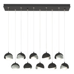 Brooklyn Linear Multi Light Pendant - Black / Vintage Platinum