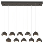 Brooklyn Linear Multi Light Pendant - Oil Rubbed Bronze / Bronze