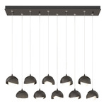 Brooklyn Linear Multi Light Pendant - Oil Rubbed Bronze / Dark Smoke