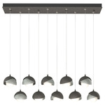 Brooklyn Linear Multi Light Pendant - Natural Iron / Vintage Platinum