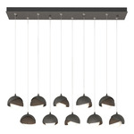 Brooklyn Linear Multi Light Pendant - Natural Iron / Bronze