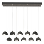 Brooklyn Linear Multi Light Pendant - Natural Iron / Black