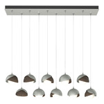 Brooklyn Linear Multi Light Pendant - Vintage Platinum / Bronze