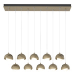 Brooklyn Linear Multi Light Pendant - Soft Gold / Soft Gold