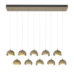 Brooklyn Linear Multi Light Pendant - Soft Gold / Modern Brass