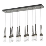 Link Linear Multi Light Pendant - Dark Smoke / Clear