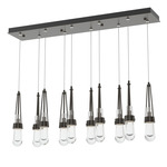 Link Linear Multi Light Pendant - Oil Rubbed Bronze / Clear