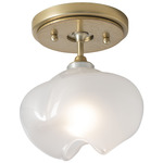 Ume Semi Flush Ceiling Light - Soft Gold / Soft Gold