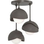 Brooklyn Double Multi Semi Flush Light - Dark Smoke / Dark Smoke