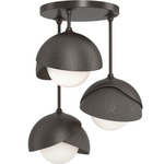 Brooklyn Double Multi Semi Flush Light - Oil Rubbed Bronze / Dark Smoke