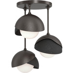 Brooklyn Double Multi Semi Flush Light - Oil Rubbed Bronze / Black