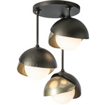 Brooklyn Double Multi Semi Flush Light - Oil Rubbed Bronze / Modern Brass