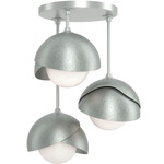 Brooklyn Double Multi Semi Flush Light - Vintage Platinum / Vintage Platinum