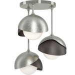 Brooklyn Double Multi Semi Flush Light - Sterling / Oil Rubbed Bronze
