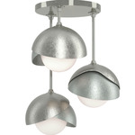 Brooklyn Double Multi Semi Flush Light - Sterling / Vintage Platinum