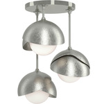 Brooklyn Double Multi Semi Flush Light - Sterling / Sterling
