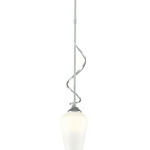 Flora Down Light Pendant - Vintage Platinum / Opal