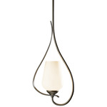 Flora Up Light Mini Pendant - Dark Smoke / Opal