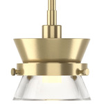 Apparatus Mini Pendant - Modern Brass / Clear