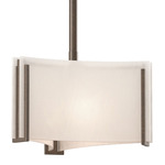 Exos Delta Mini Pendant - Bronze / White Art
