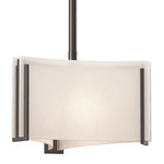 Exos Delta Mini Pendant - Oil Rubbed Bronze / White Art