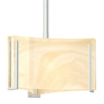 Exos Delta Mini Pendant - Vintage Platinum / Amber