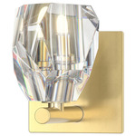 Gatsby Wall Sconce - Modern Brass / Crystal