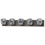 Gatsby Bathroom Vanity Light - Oil Rubbed Bronze / Crystal