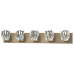 Gatsby Bathroom Vanity Light - Soft Gold / Crystal