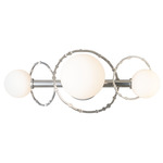 Olympus Bathroom Vanity Light - Sterling / Opal