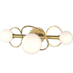 Olympus Bathroom Vanity Light - Modern Brass / Opal