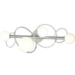 Olympus Bathroom Vanity Light - Vintage Platinum / Opal