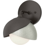 Brooklyn Double Shade Wall Sconce - Oil Rubbed Bronze / Sterling