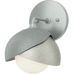 Brooklyn Double Shade Wall Sconce - Vintage Platinum / Sterling