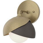Brooklyn Double Shade Wall Sconce - Soft Gold / Oil Rubbed Bronze