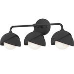 Brooklyn Double Shade Bathroom Vanity Light - Black / Black