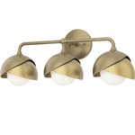 Brooklyn Double Shade Bathroom Vanity Light - Soft Gold / Modern Brass