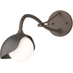 Brooklyn Long Arm Single Shade Wall Sconce - Bronze / Oil Rubbed Bronze