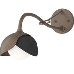 Brooklyn Double Shade Long Arm Wall Sconce - Bronze / Black