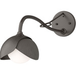Brooklyn Double Shade Long Arm Wall Sconce - Oil Rubbed Bronze / Dark Smoke