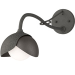 Brooklyn Double Shade Long Arm Wall Sconce - Natural Iron / Oil Rubbed Bronze