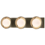 Brooklyn Double Shade Straight Bathroom Vanity Light - Soft Gold / Soft Gold